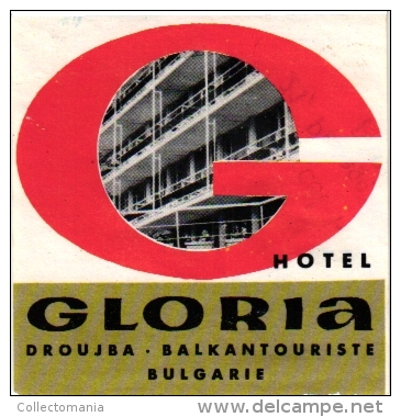 10  Hotel Labels - Etiketten    BULGARIE - Bulgarian Air Transport Etiquettes De Bagage - Lugage Labels Kofferetiketten - Etiketten Van Hotels