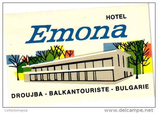 10  Hotel labels - etiketten    BULGARIE - Bulgarian air transport Etiquettes de bagage - Lugage labels Kofferetiketten
