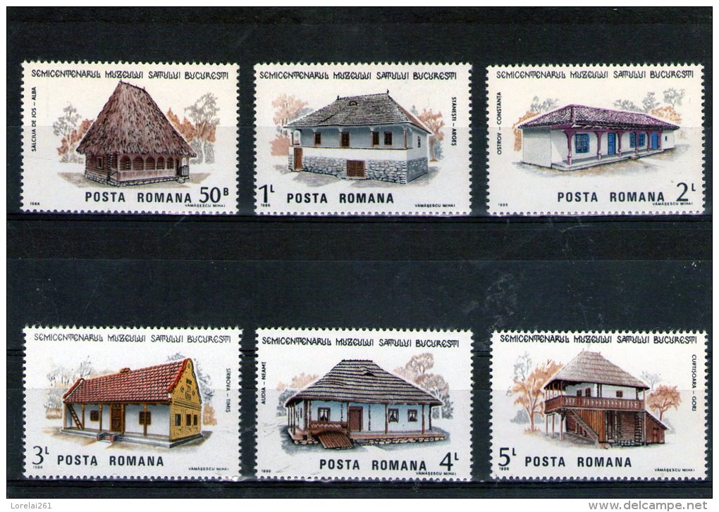 1986-  MUSEE D ARCITECTURE Mi 4275/4280 Et Yv 3684/3689 MNH - Ungebraucht