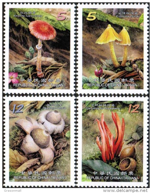 2012 Wild Mushroom Fungus Fungi Flower Flora Plant Taiwan Stamp MNH - Autres & Non Classés