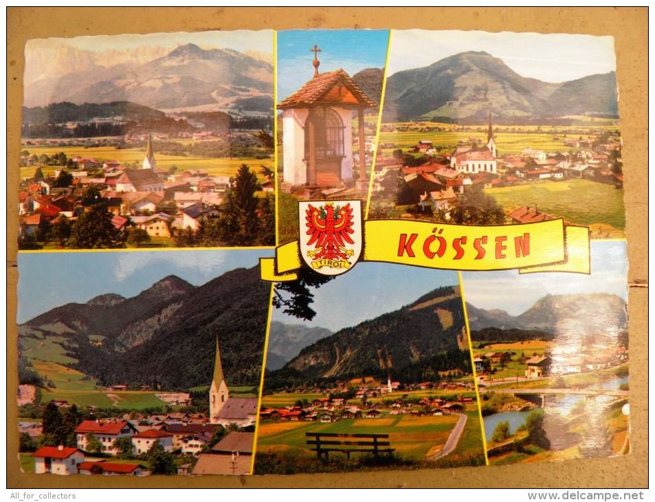 2 Scans, Post Card Sent From Austria, Special Cancel  Kossen Linz - Lettres & Documents