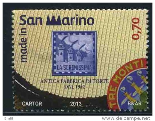 2013 San Marino, Made In San Marino - Fabbrica Torte , Serie Completa Nuova (**) - Unused Stamps