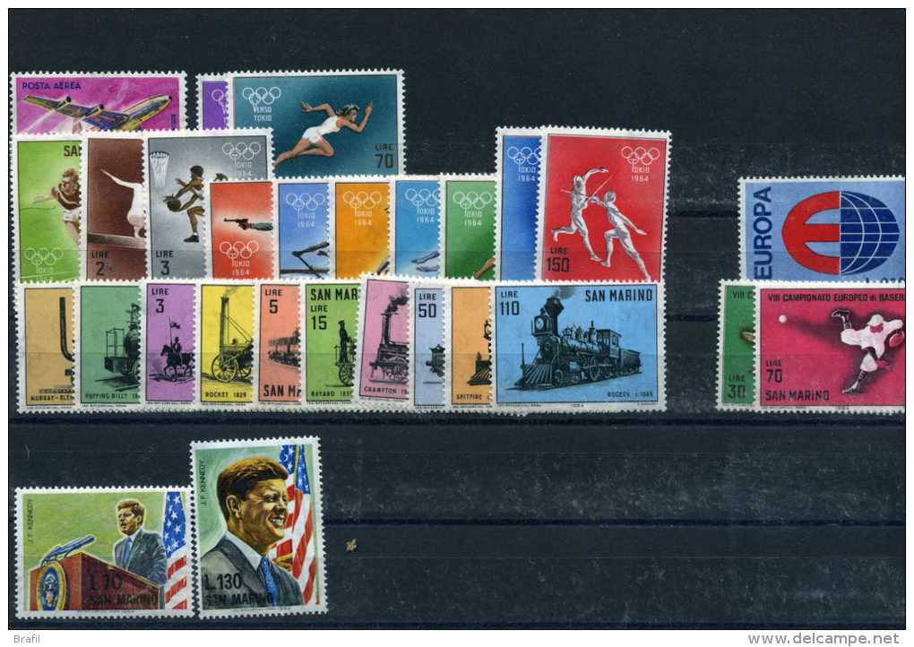 1964 San Marino, Annata Completa , Serie Complete Nuove (**) - Used Stamps