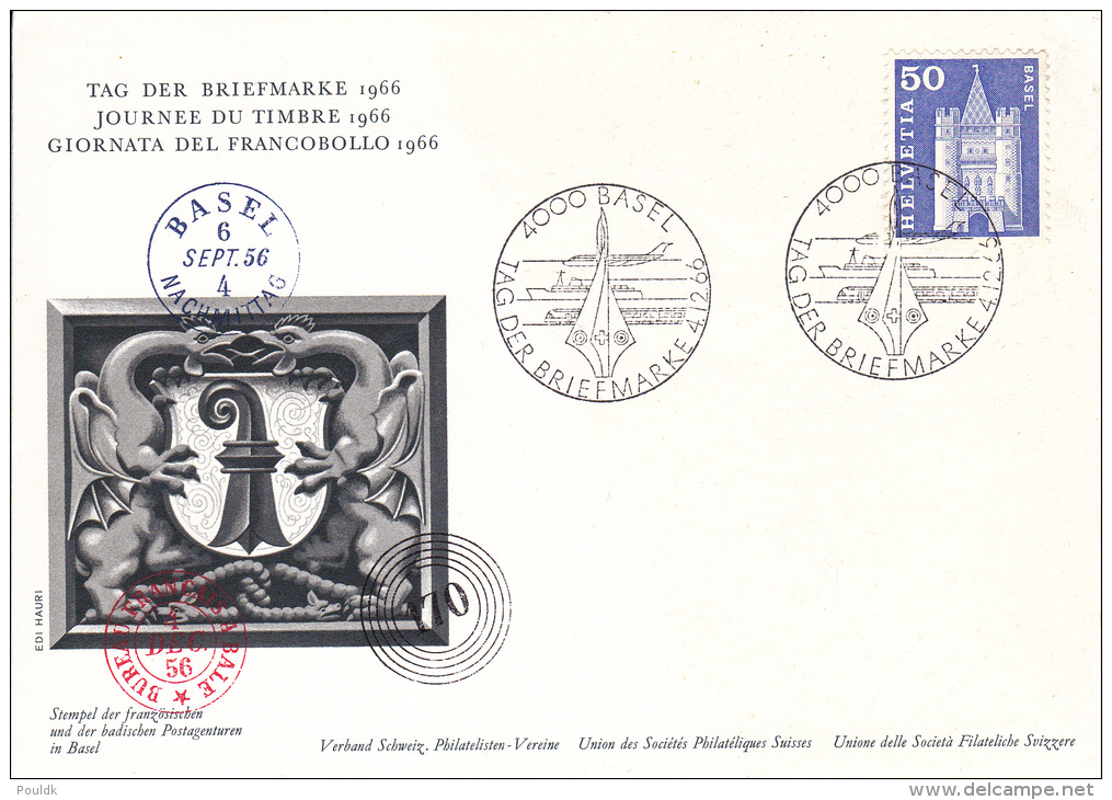 Switzerland Special Cachet: 1966 Tag Der Briefmarke (B374) - Lettres & Documents