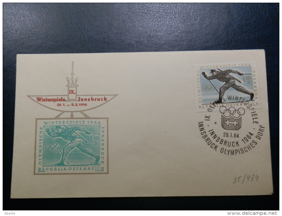 35/434    FDC.           AUTRICHE - Ski Nautique