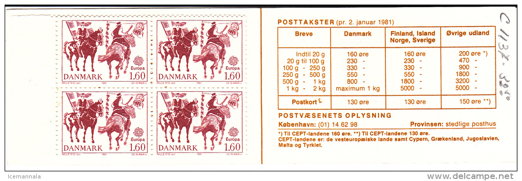 Dinamarca 733 - Postzegelboekjes