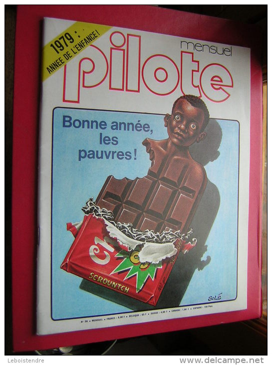 REVUE  MENSUEL  PILOTE   N° 56   JANVIER  1979  BONNE ANNEE LES PAUVRES  SOLE - Pilote