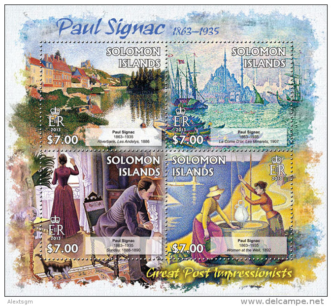 SOLOMON Isl. 2013 MNH** - Paul Signac, Cat - Gatti