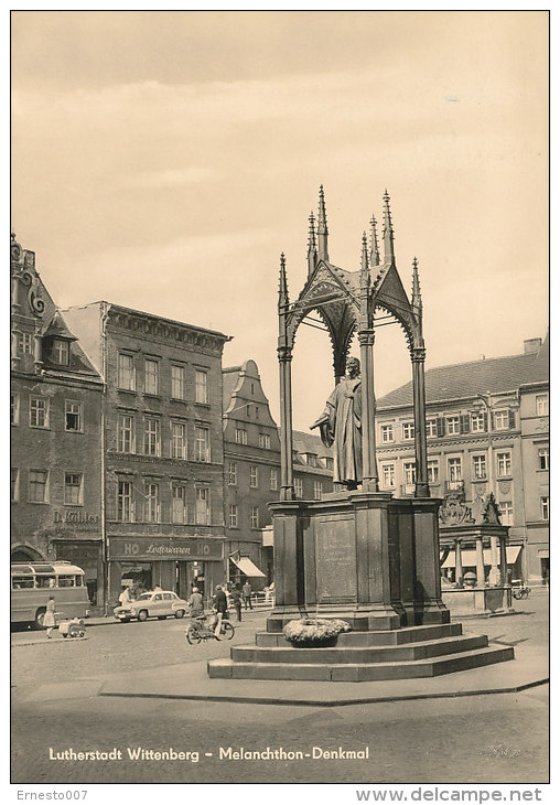 PK-CP Deutschland ("DDR"), Lutherstadt Wittenberg - Melanchthon-Denkmal, Gebraucht, Siehe Bilder!*) - Wittenberg