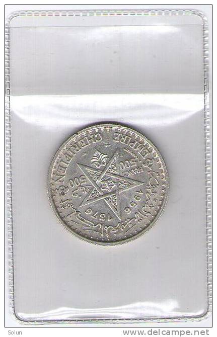 FRENCH MOROCCO 500 FRANCS 1956 Silver Coin, MOHAMMED V - Maroc