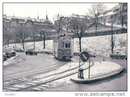 Chemin De Fer CGTE, Tram à Genève, Photo 1967 BVA CGTE 172.8 - Genève