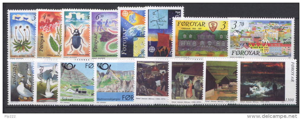 Isole Faroer 1991 Annata Completa / Complete Year Set **/MNH VF - Faroe Islands