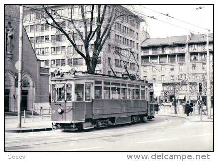 Chemin De Fer CGTE, Tram à Genève, Photo 1970 BVA CGTE 204.10 - Genève