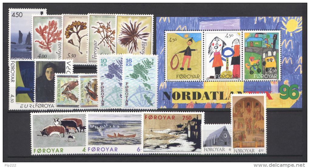 Isole Faroer 1996 Annata Completa / Complete Year Set **/MNH VF - Faeroër