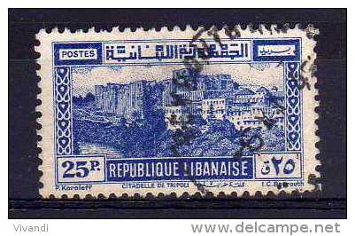 Lebanon - 1945 - 25p Tripoli Castle - Used - Liban