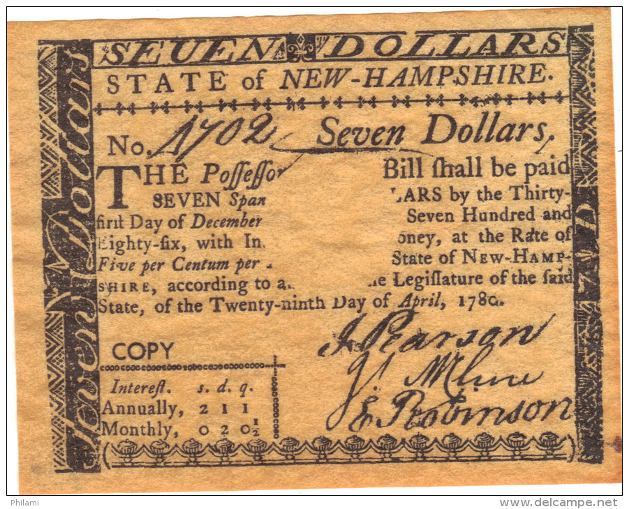 ETATS UNIS, COPY OF BANKNOTE NOT ORIGINAL.  (3B9) - Zonder Classificatie