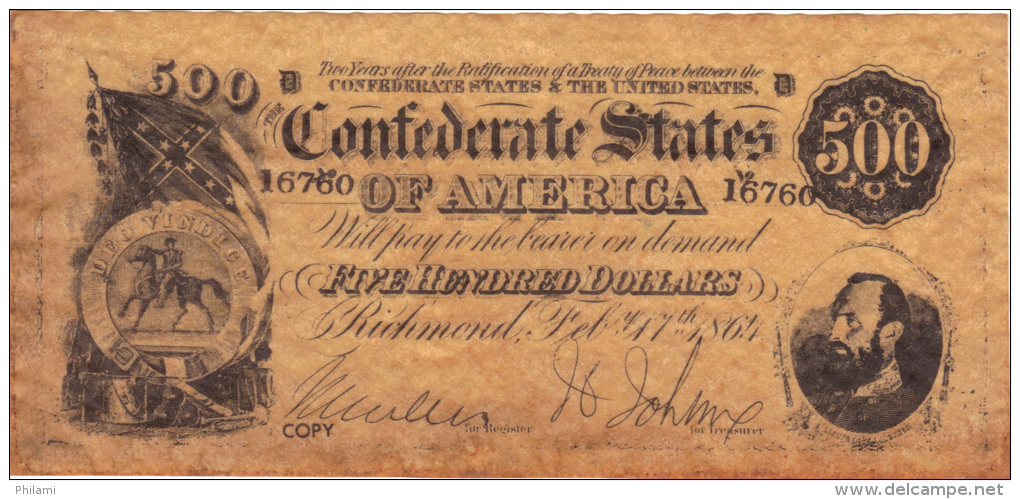 ETATS UNIS, COPY OF BANKNOTE NOT ORIGINAL.  (3B12) - Zonder Classificatie