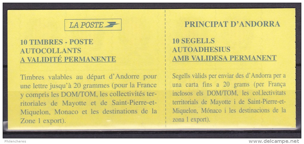 Andorre - Carnet - Yvert N° 11 - Prix De Départ 7 Euros - Carnets