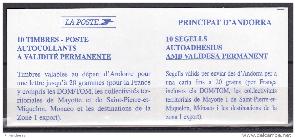 Andorre - Carnet - Yvert N° 12 - Prix De Départ 7 Euros - Carnets