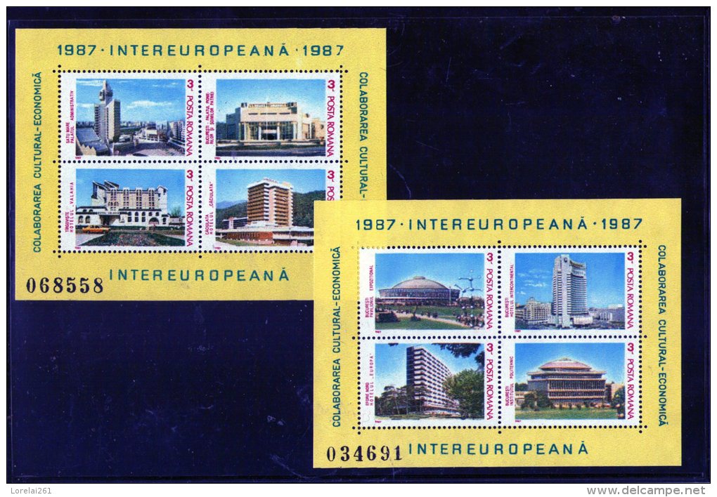 1987 - Collaboration Economique Intereuropeenne Mi Bl 231/232 Et Yv Bf  187/188 MNH - Unused Stamps