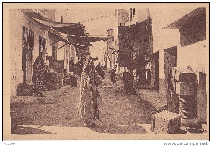 CPA GHARDAIA- LA RUE DES LEGUMES - Ghardaia