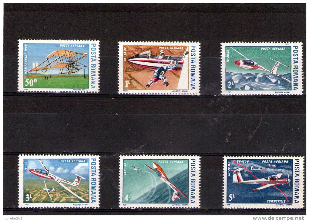 1987 - Planeurs Et Avions Mi 4353/4358 Et Yv P.A. 301/306 MNH - Ungebraucht