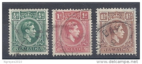 130504377   JAMAICA  G.B. YVERT   Nº  123/5 - Jamaica (...-1961)