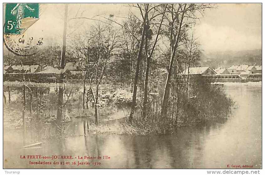 Juin13 1477 : La Ferté-sous-Jouarre  -  Pointe De L'Ile  -  Inondations 1910 - La Ferte Sous Jouarre