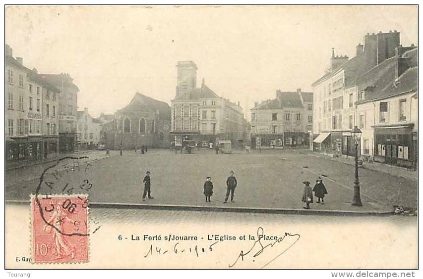 Juin13 1484 : La Ferté-sous-Jouarre  - Eglise  -  Place - La Ferte Sous Jouarre