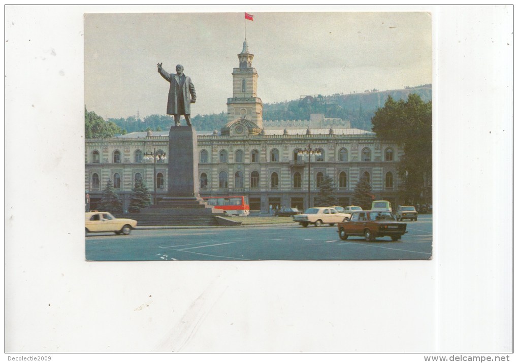 ZS39219 Lenin Square Tibilisi  Car Voiture   Bus Autobus      2 Scans - Georgien