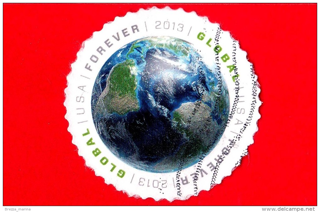 U.S. - USA - STATI UNITI - USATO - 2013 - Global Forever -  Continenti - Used Stamps