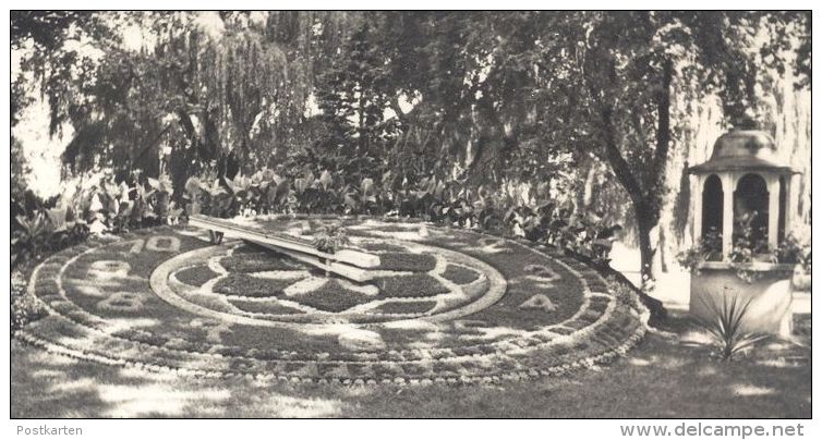 ÄLTERE POSTKARTE DIFFERDANGE VUE GÉNÉRALE ABORDS DE LA VILLE LE PARC HORLOGE DE FLEURS DIFFERDINGEN Luxemburg Luxembourg - Differdange