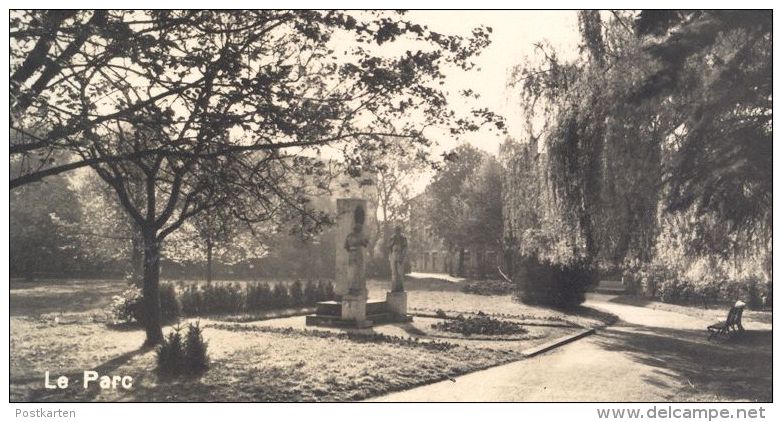 ÄLTERE POSTKARTE DIFFERDANGE VUE GÉNÉRALE ABORDS DE LA VILLE LE PARC HORLOGE DE FLEURS DIFFERDINGEN Luxemburg Luxembourg - Differdingen