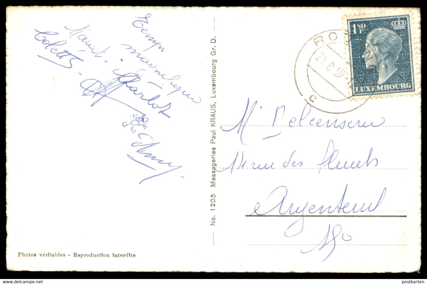 ÄLTERE POSTKARTE DIFFERDANGE VUE GÉNÉRALE ABORDS DE LA VILLE LE PARC HORLOGE DE FLEURS DIFFERDINGEN Luxemburg Luxembourg - Differdange