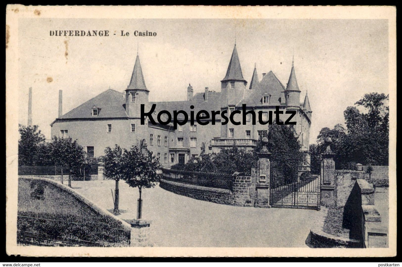 ALTE POSTKARTE DIFFERDANGE LE CASINO 1939 DIFFERDINGEN Luxemburg Luxembourg Cpa Postcard AK Ansichtskarte - Differdingen