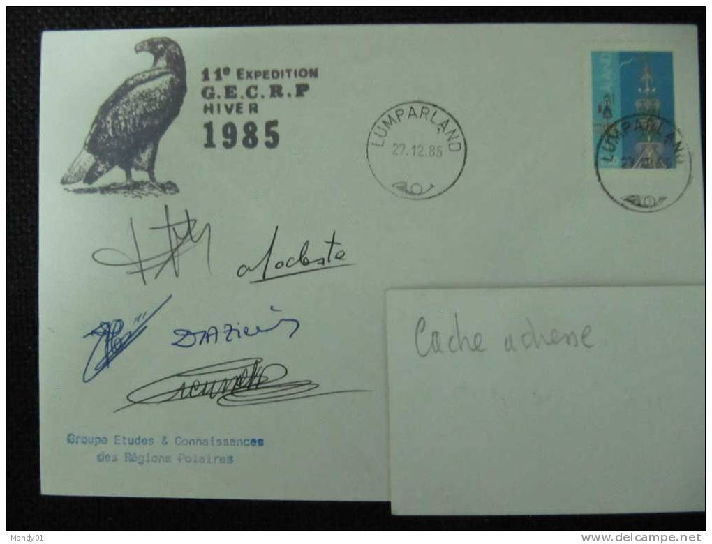 2883 île ALAND Aigle Pygargue Poisson Fish Rapace Autographe Expedition Française No TAAF - Aigles & Rapaces Diurnes