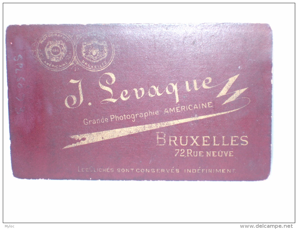 Photo. CDV. Militaire. Levaque. Bruxelles. - Anciennes (Av. 1900)