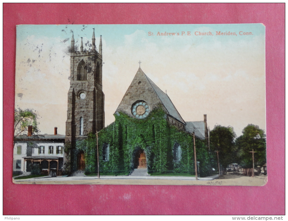 Meriden,CT-- St. Andrew's P.E. Church--cancel 1909--PJ 133 - Other & Unclassified