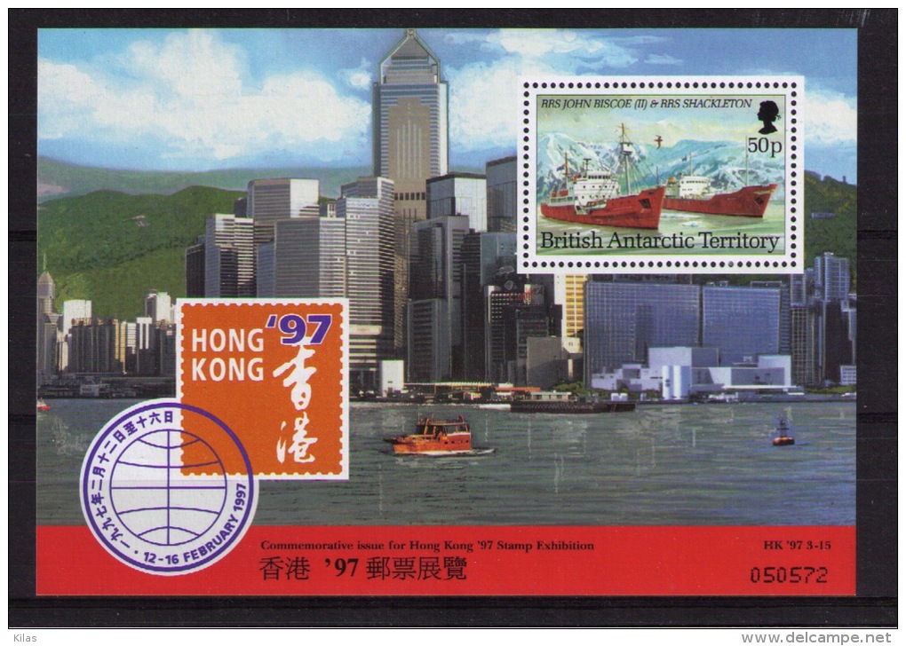 BRITISH ANTARCTIC  Hong Kong 97 - Unused Stamps