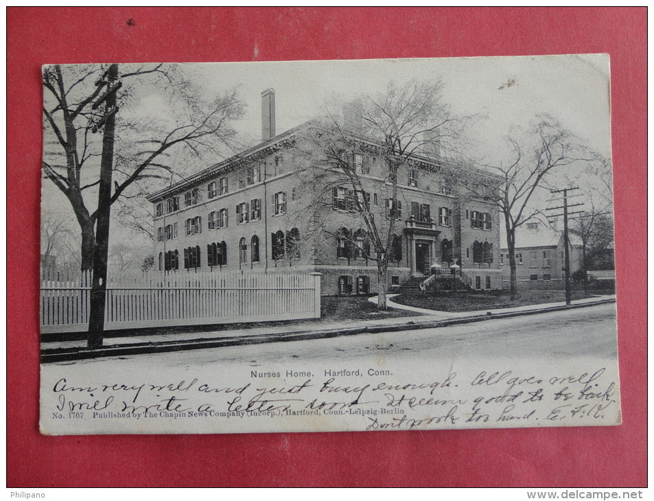 Hartford,CT-- Nurses Home--cancel 1905--PJ 134 - Hartford