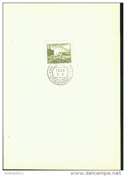 Stamp Bélyegz&#337; Szekesfehevar 4.10.1959 8 F - Hojas Completas