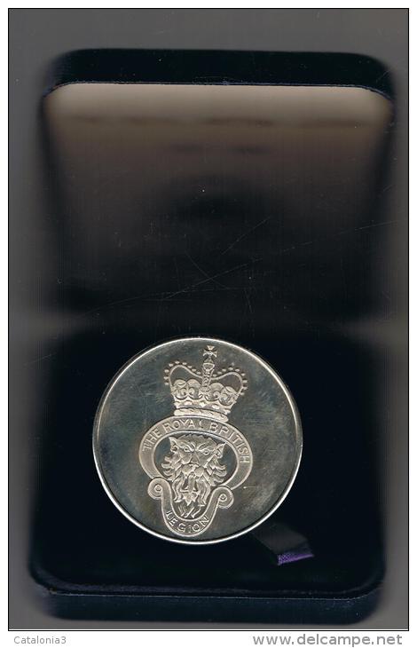 FICHAS - MEDALLAS // Token - Medal -  MEDALLA  LEGION REAL BRITANICA 1921/1981 London 4,5 Cm En Estuche Y Certificado - Adel