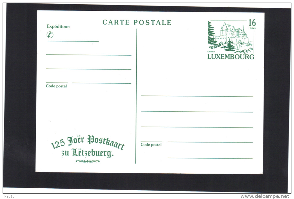 Luxembourg , Entier Carte Postale Neuve. - Ganzsachen