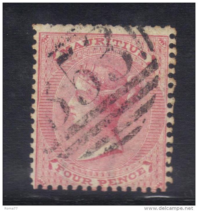 AP938 - MAURITIUS 1863 , 4 Pence Yvert N. 34 . - Mauritius (...-1967)