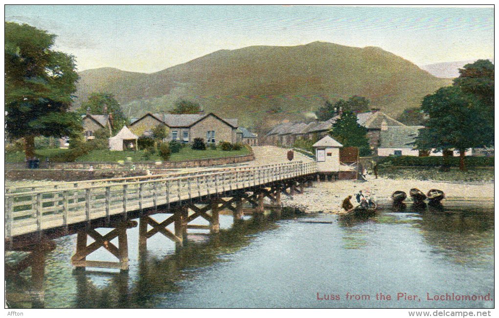 Luss From The Pier Lochlomond 1905 Postcard - Dunbartonshire