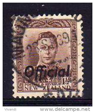 New Zealand - 1938 - 1½d Official - Used - Service