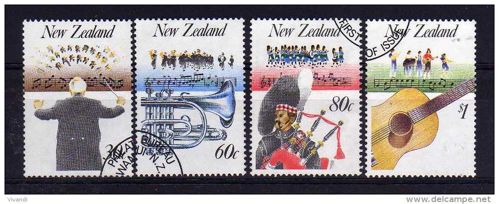 New Zealand - 1986 - Music - Used - Used Stamps