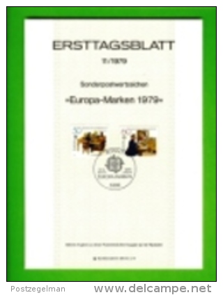 GERMANY, 1979, Ersttagblatt Nr 11,  Europa-Marken - Covers & Documents