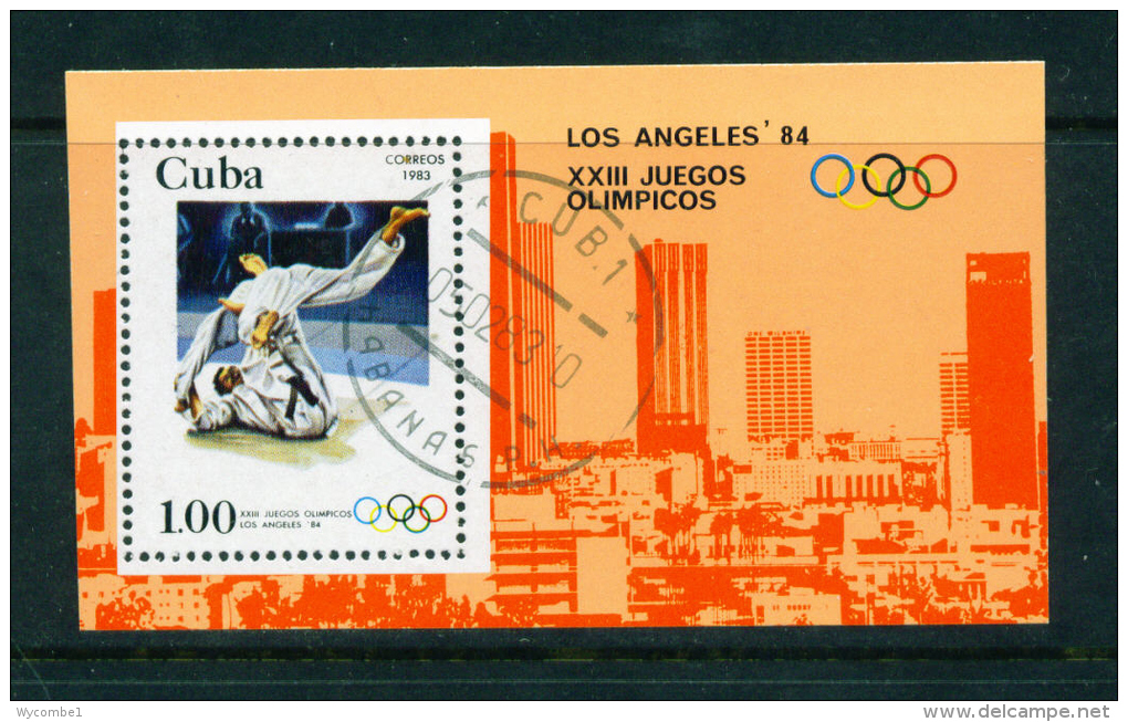 CUBA -  1983 Olympic Games Miniature Sheet Used As Scan - Blocs-feuillets