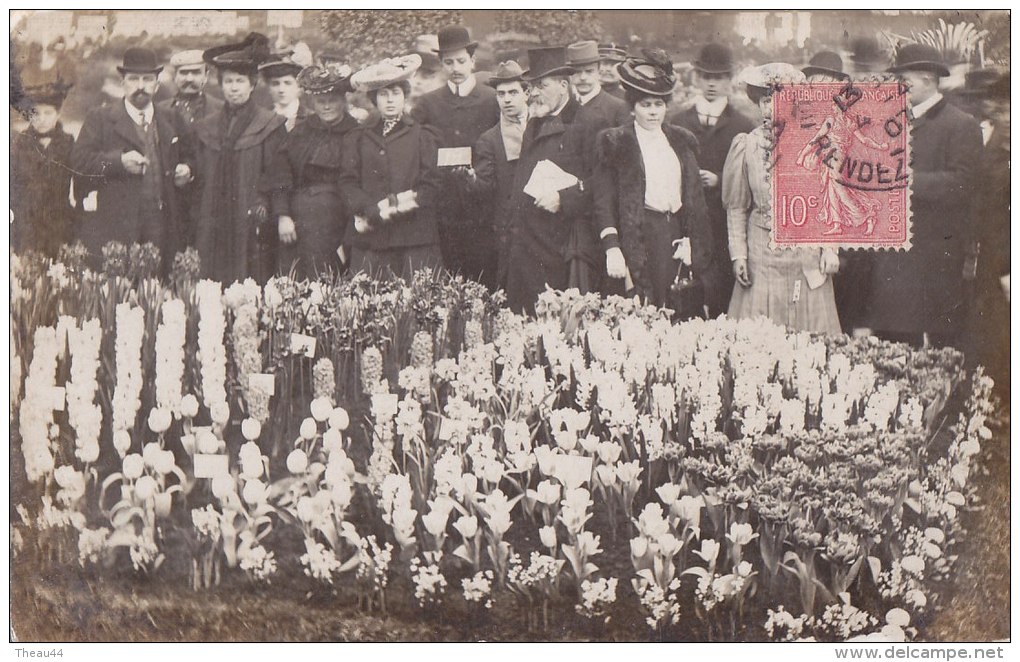 ¤¤   -  Carte Photo Non Située  -  Groupe De Personnes  -  Fêtes Des Fleurs    -   ¤¤ - A Identifier